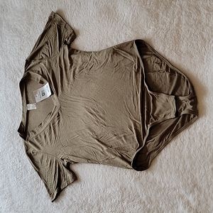 mts size S Bodysuit Olive Green NWT!